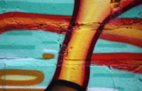 Bunte Wand