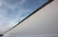 Rückseite der East Side Gallery