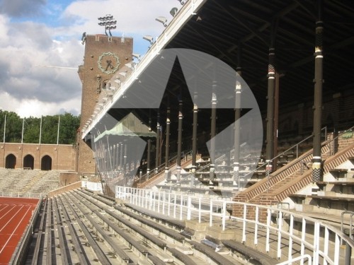 Olympiastadion Stockholm 2005 Olympiastadion Stockholm Holz Tribüne 2005