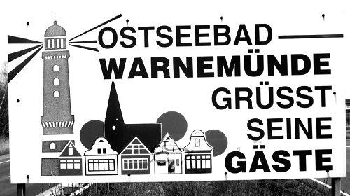 Ostseebad Warnemünde grüßt Gäste 2008