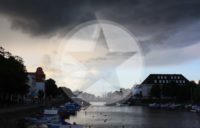 Tornado über Warnemünde