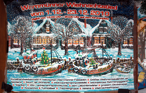 Warnmünner Wiehnachtstied Plakat Hansi Parczyk 2010