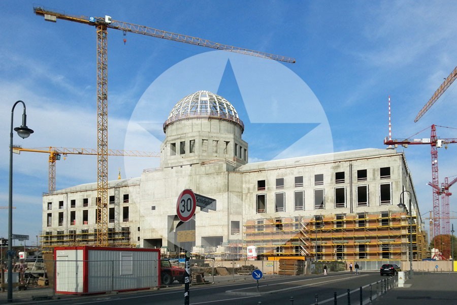 Berliner Stadtschloss mit Kuppel im Rohbau, 2015