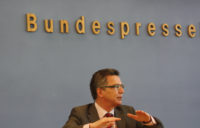 Bundespressekonferenz Bundesminister Thomas de Maizière 2010