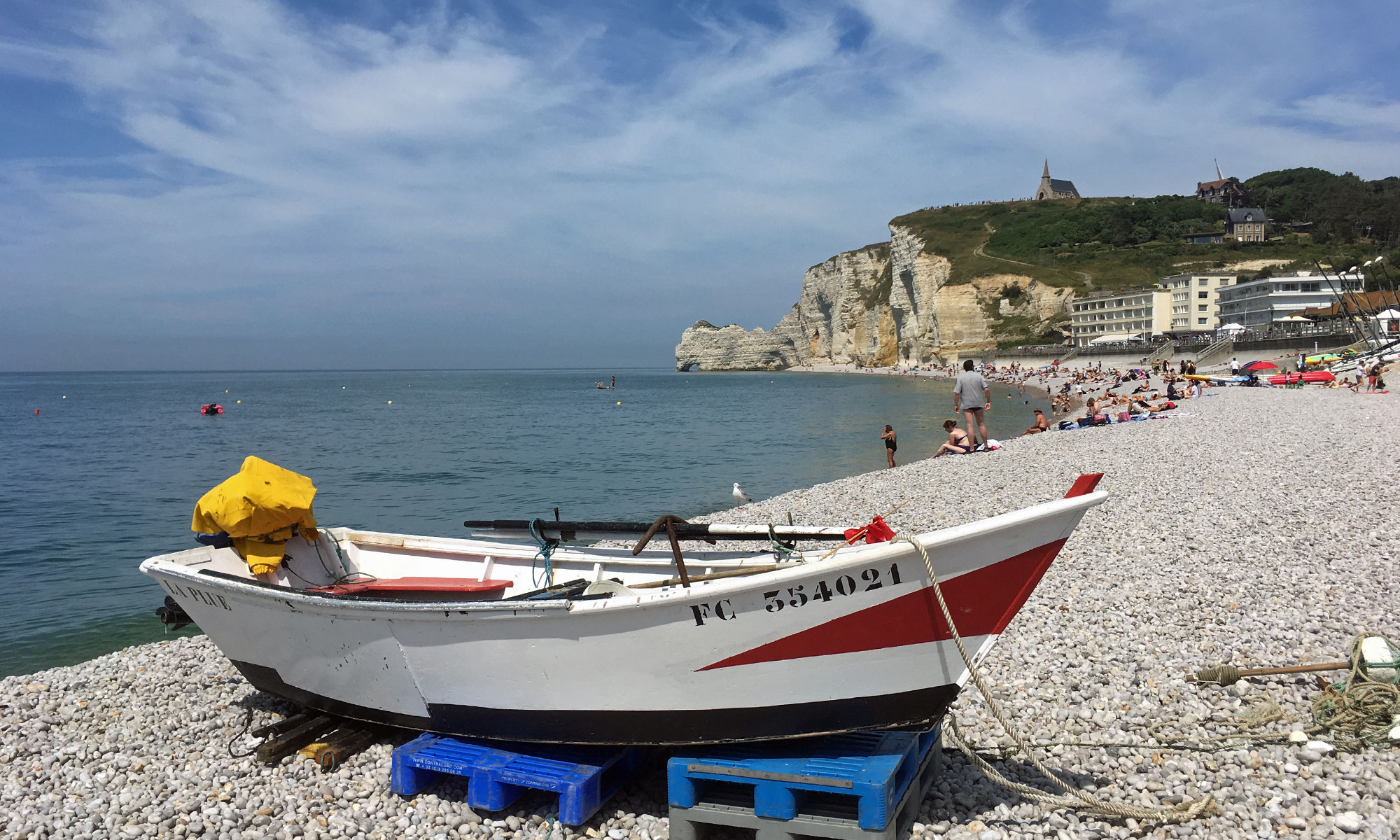 Strand in Étretat
