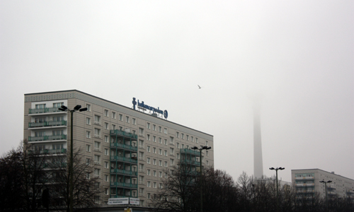 Fernsehturm Nebel Berlin 2011