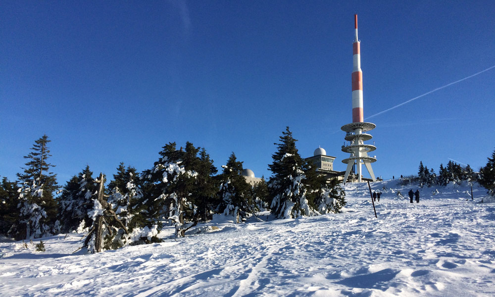 Der winterliche Brocken im Harz, 2017