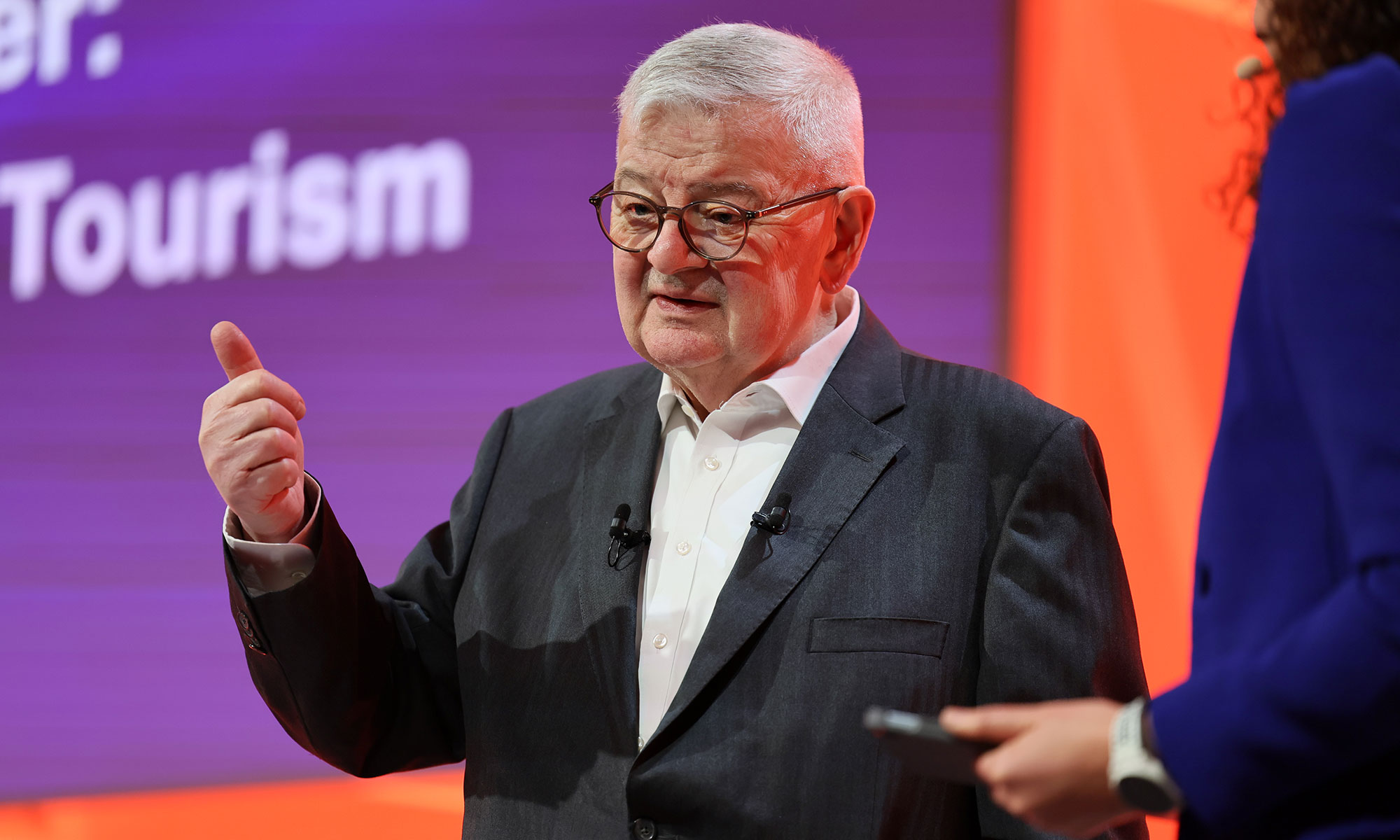 Joschka Fischer auf der ITB 2026