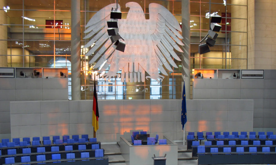 Plenarsaal mit Bundesalder im Reichstag, Berlin 2007
