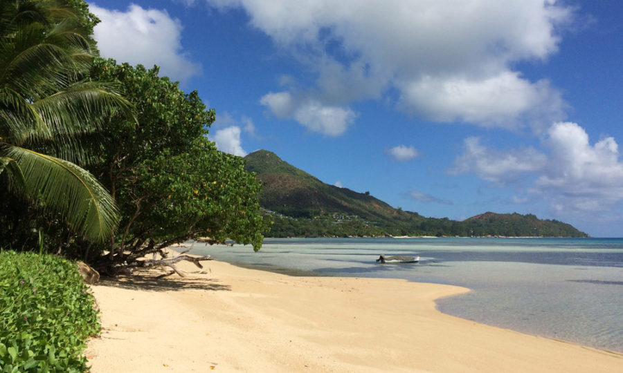 Strand auf Praslin, Seychellen