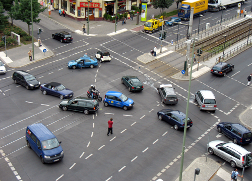 Verkehrsunfall Prenzlauer Allee Grellstraße Berlin 2007