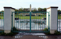 Zentralstadion Leipzig Festwiese Glockenturm 2010